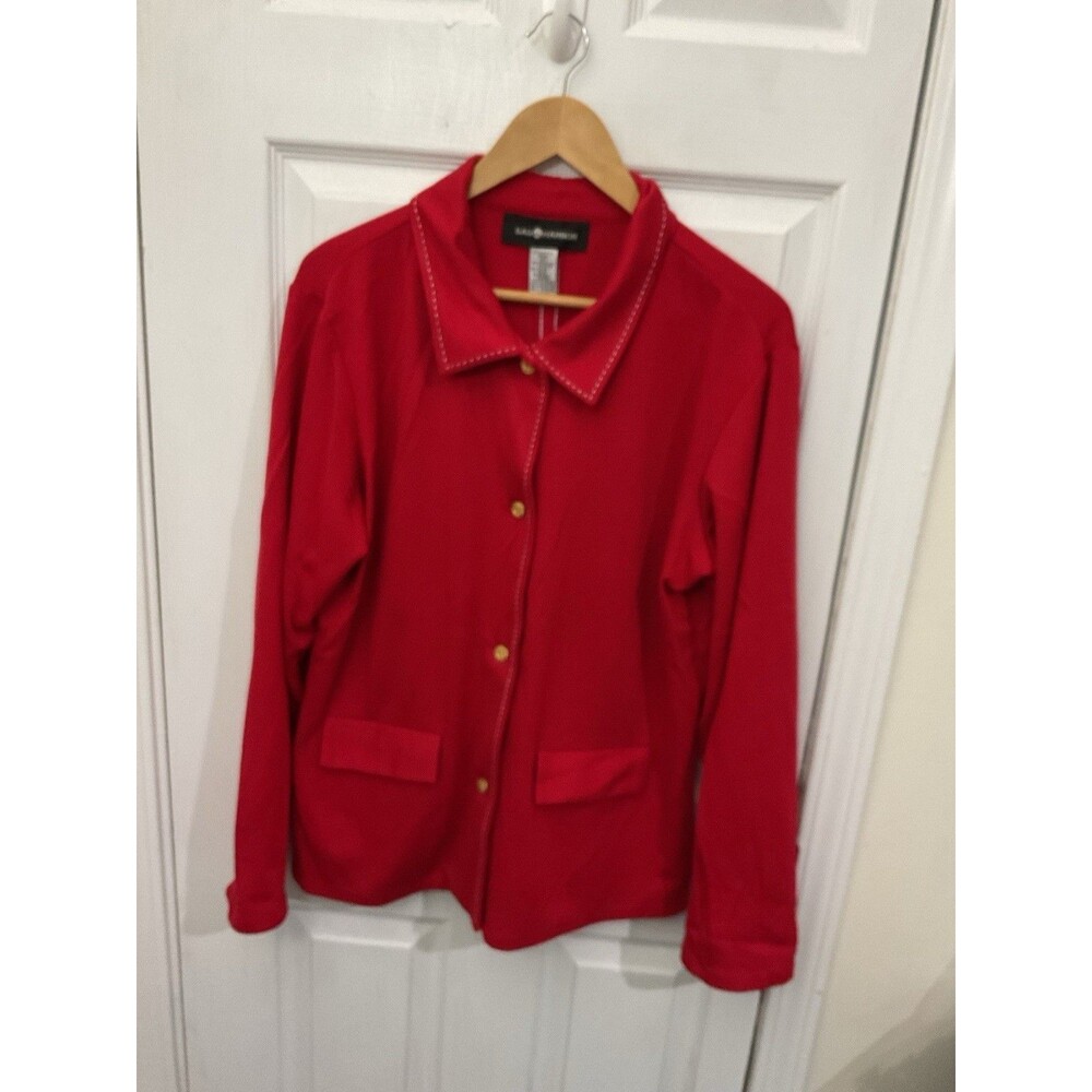 VTG Sag Harbor Red 4 Button Jacket Size Large